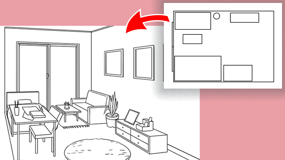 Dibuja una habitación a partir de un un plano | MediBang Paint - the free  digital painting and manga creation software