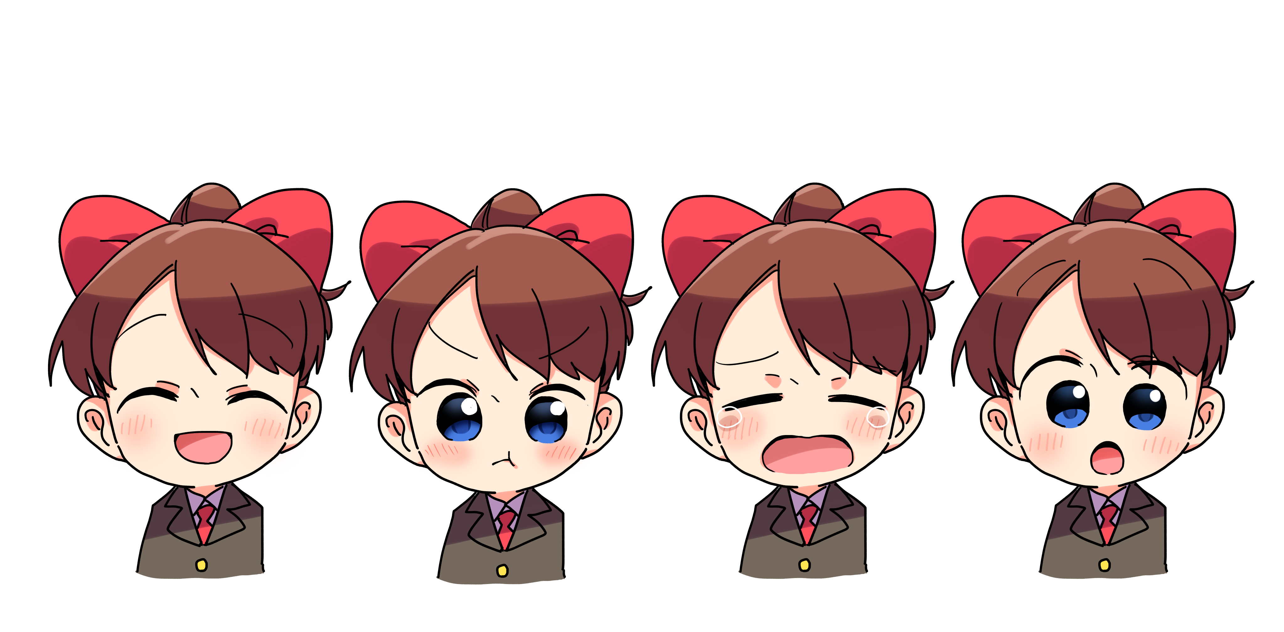 Expressão de mangá. expressões faciais de garota anime. olhos