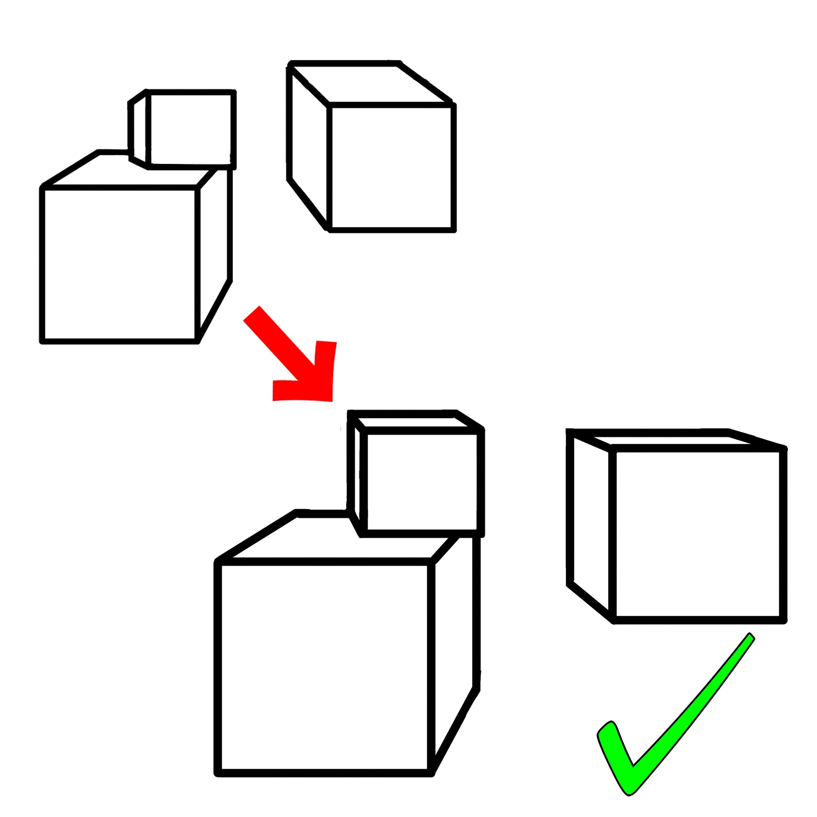 how to draw a cube in perspective