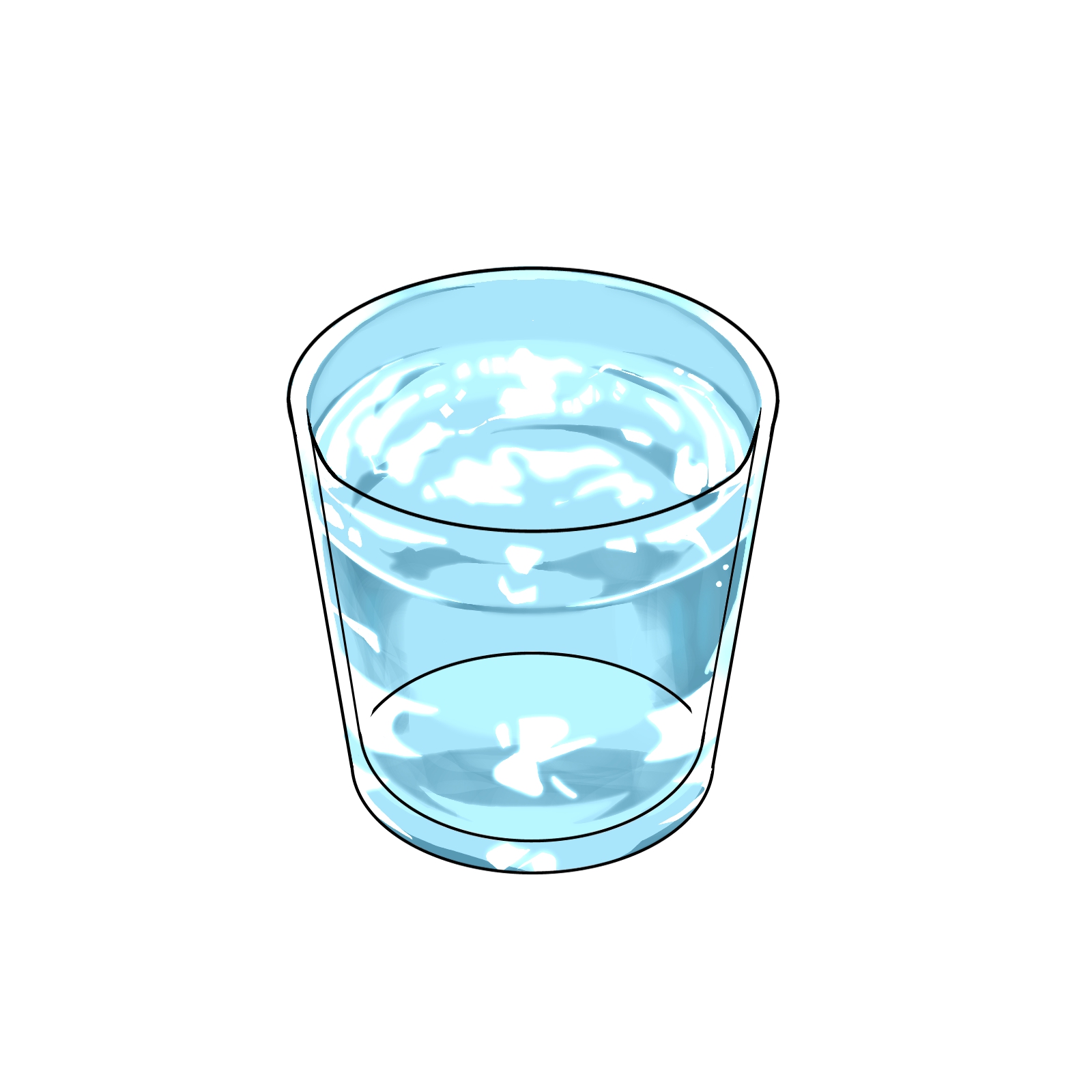 3d glass of water.✍🏼 | Art Amino