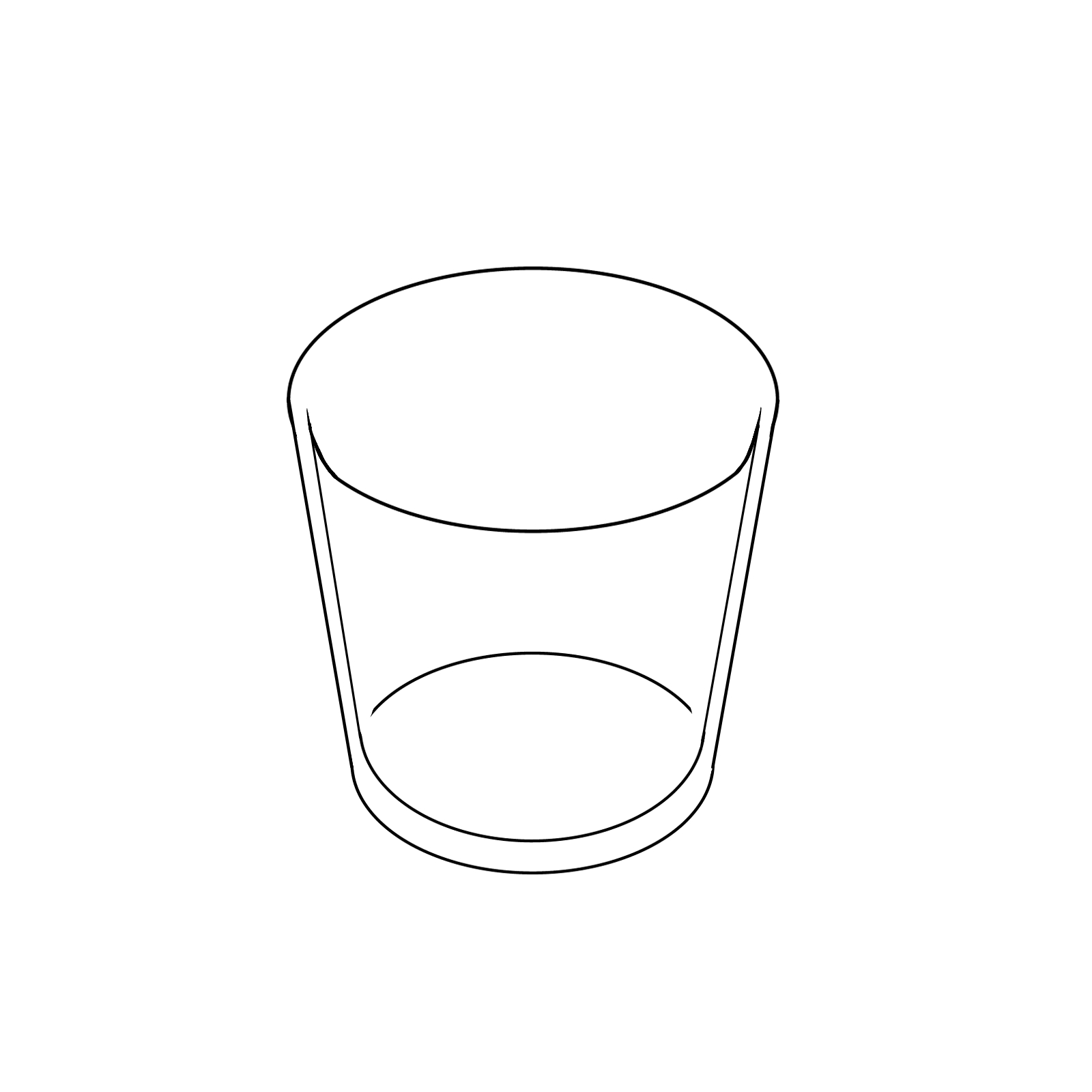 [基础] 盛满水的玻璃杯怎么画 