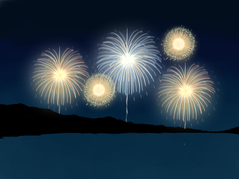 綺麗な打ち上げ花火の描き方 Medibang Paint 無料のイラスト マンガ制作ツール