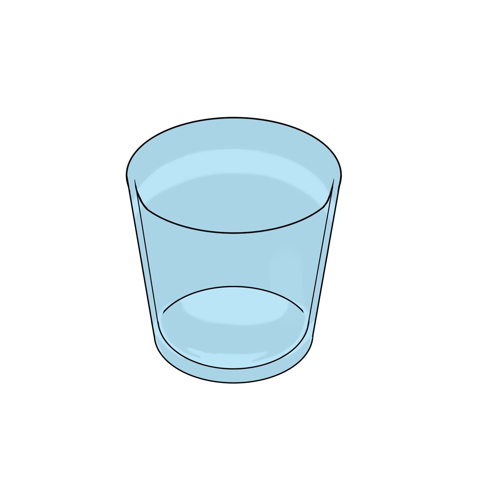 glass water clipart