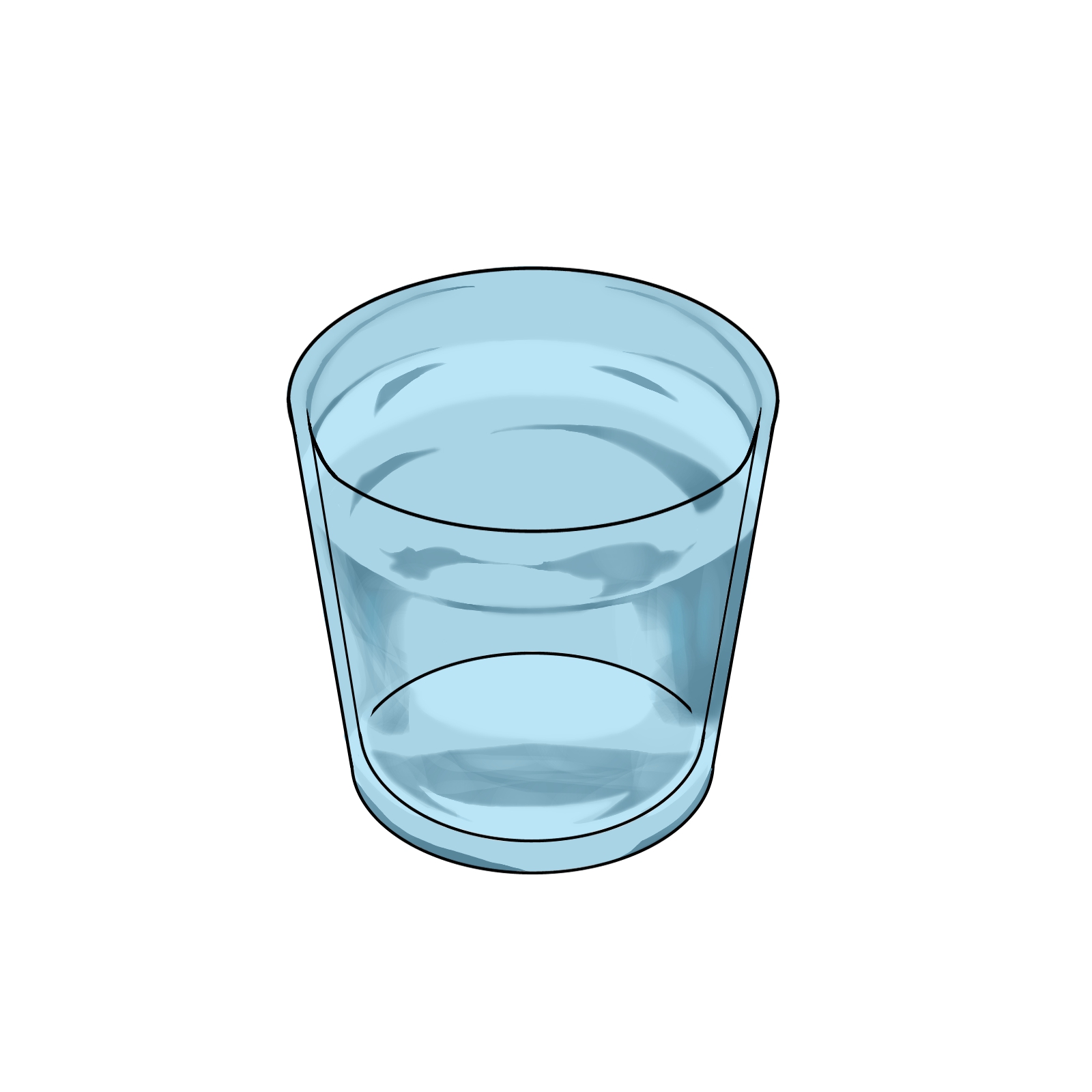 glass water clipart