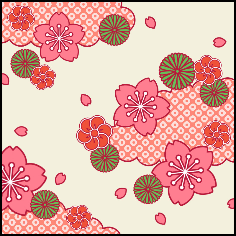 Japanese pattern kimono