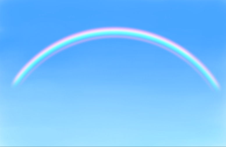 空に透き通った虹を描こう メディバンペイント Medibang Paint