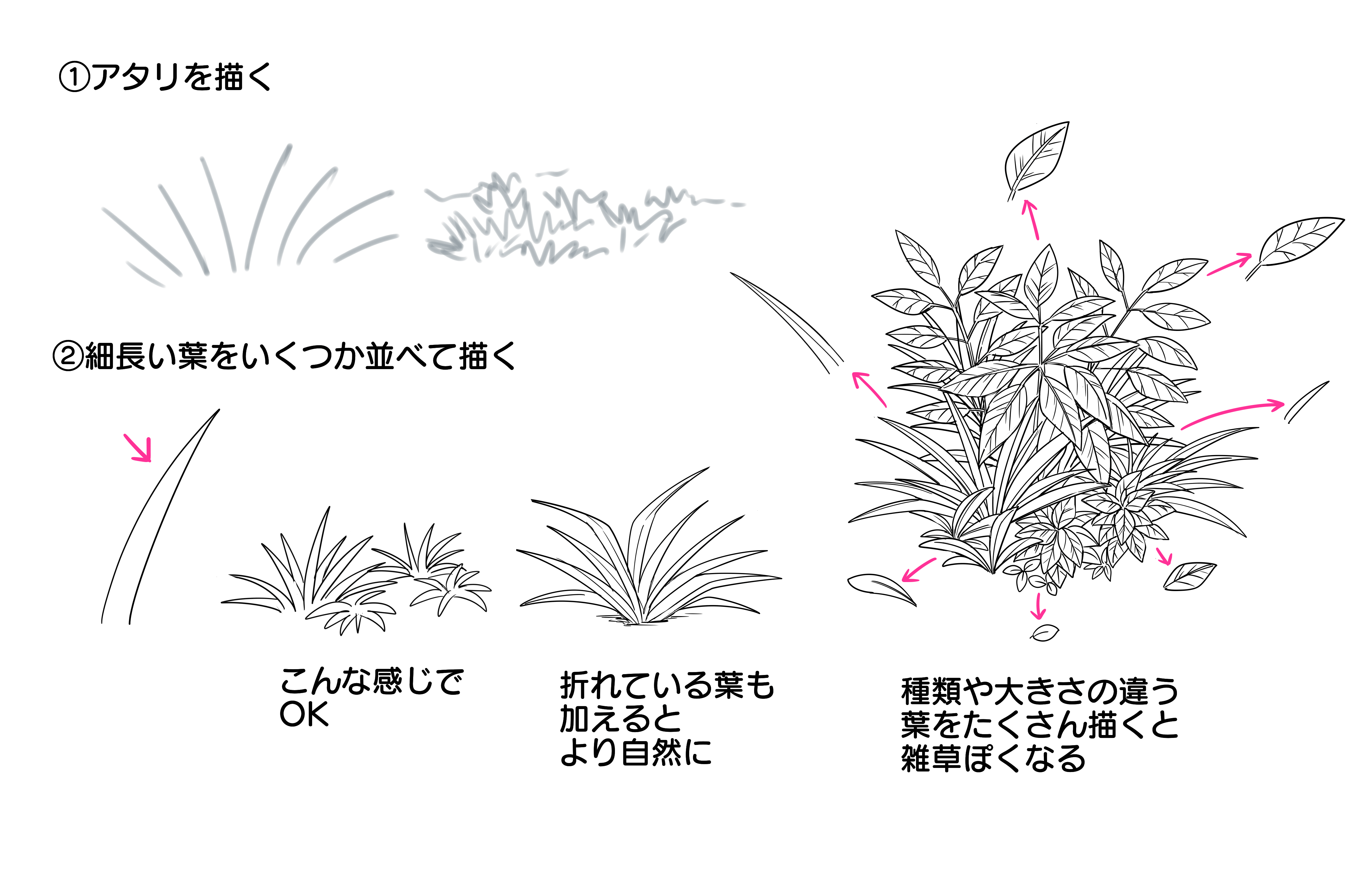 初心者マンガ講座09 人物 自然物を描いてみよう メディバンペイント Medibang Paint