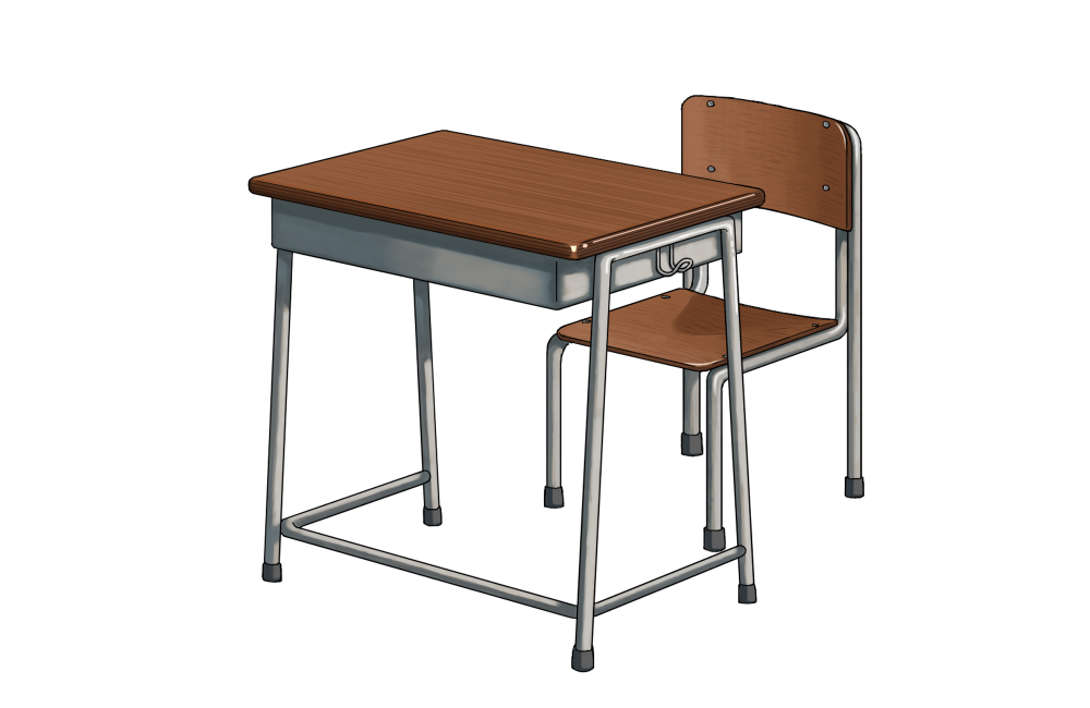 Let’s draw a school desk ! MediBang Paint the free digital painting