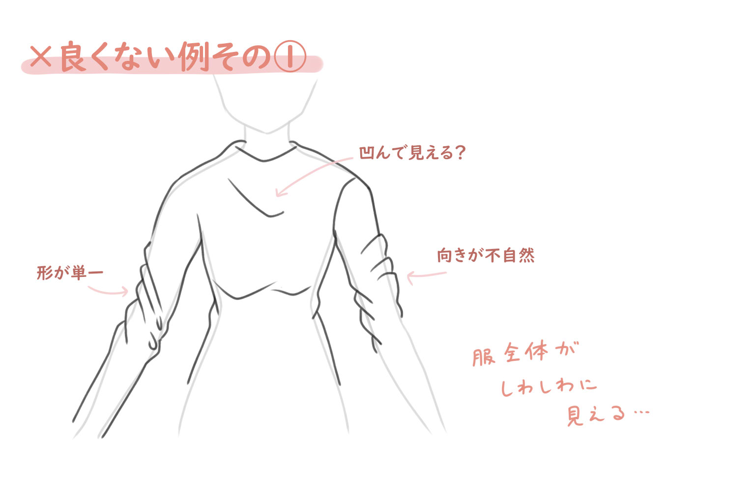 初心者向け 服のしわの描き方 メディバンペイント Medibang Paint