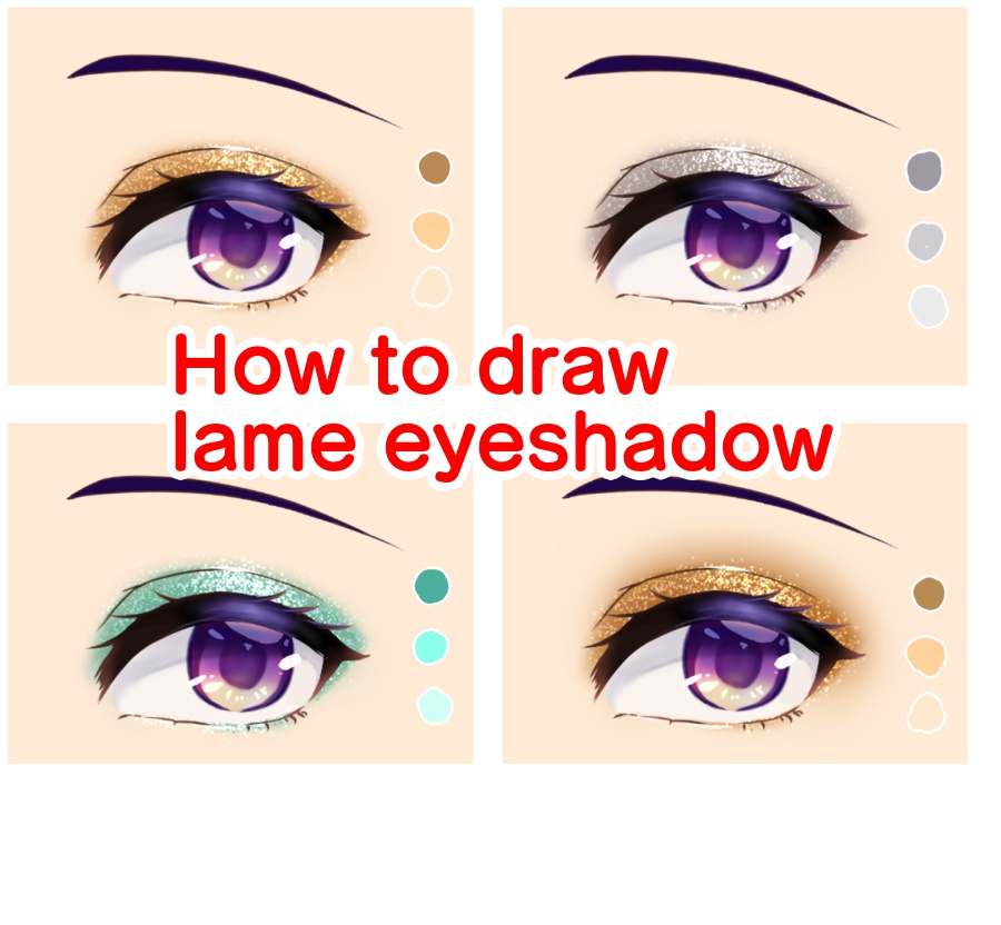 How to draw lame eyeshadow  MediBang Paint  the free digital painting and  manga creation software