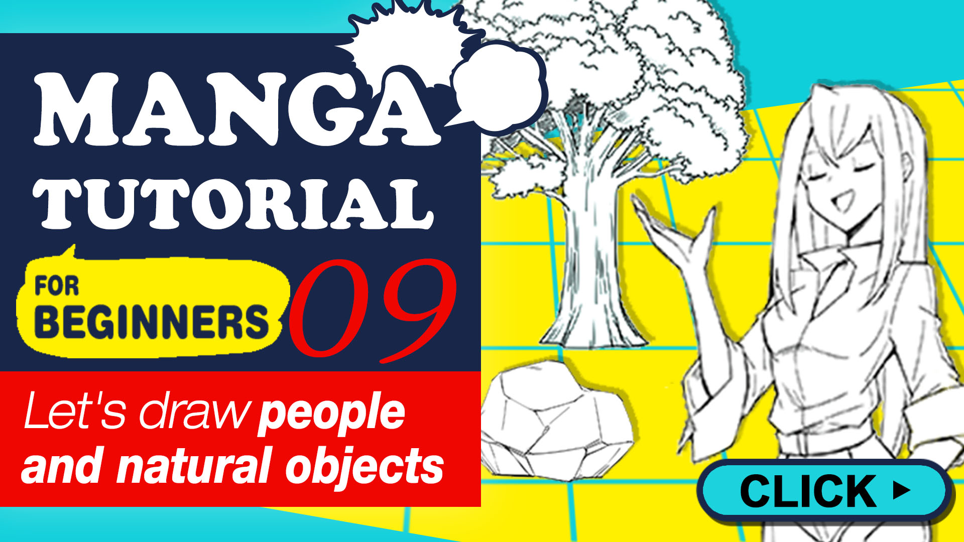 Manga Tutorial for Beginners 09 Let's draw people and natural objects |  MediBang Paint - the free digital painting and manga creation software