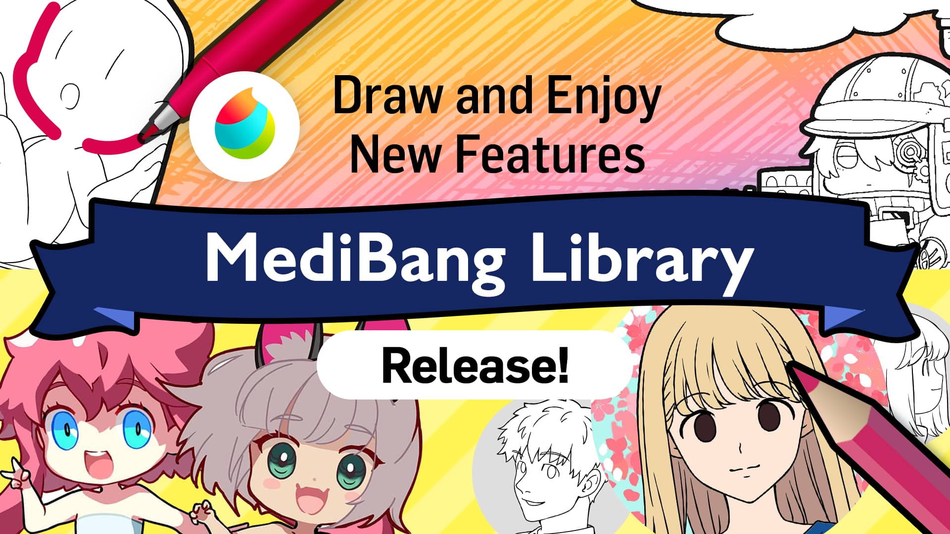 Vamos desenhar um mascote adorável!  MediBang Paint - the free digital  painting and manga creation software