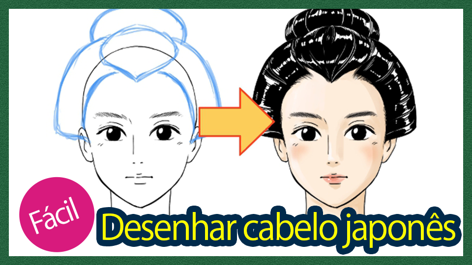 Tutorial de como desenhar cabelos