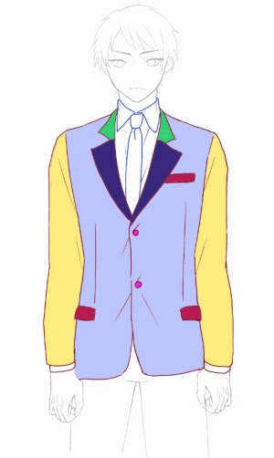 how to draw anime clothes male