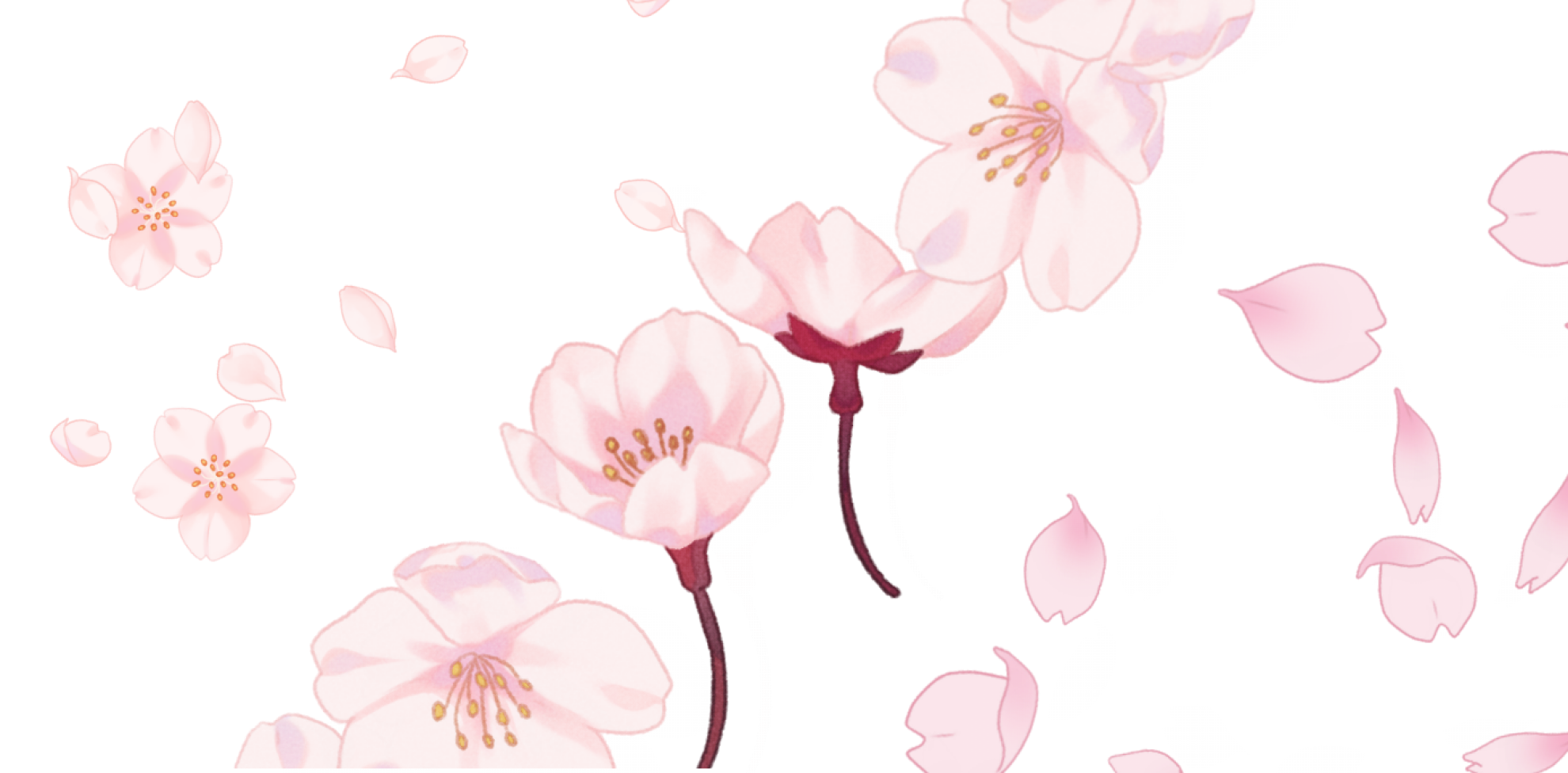 桜ブラシを使ってみよう ブラシの使い方 桜の基本的な描き方 Medibang Paint 無料のイラスト マンガ制作ツール