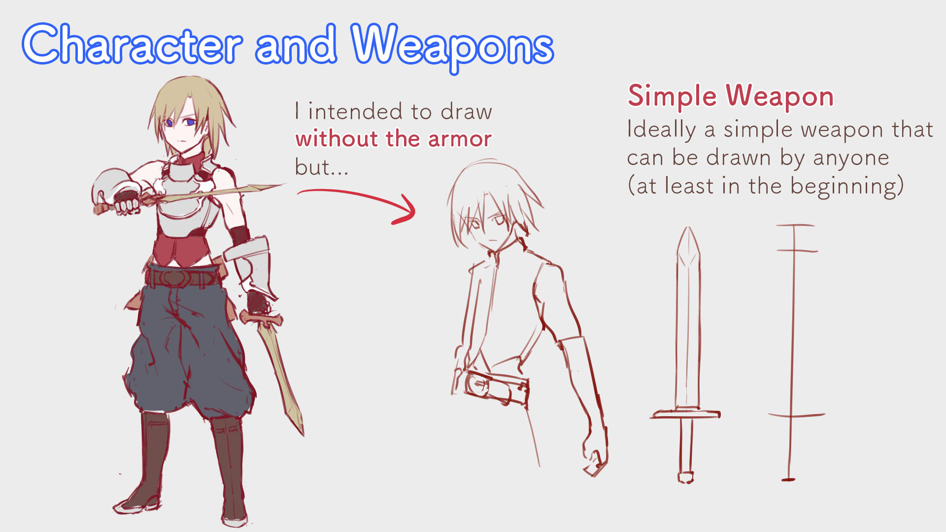 【For Beginners】Poses with Weapons ~Part 1~【Making】 | MediBang Paint ...