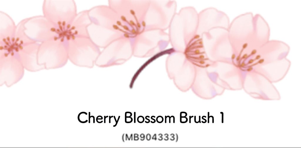 Let’s use the Cherry Blossom brushes【How to use the brush／Standard ways
