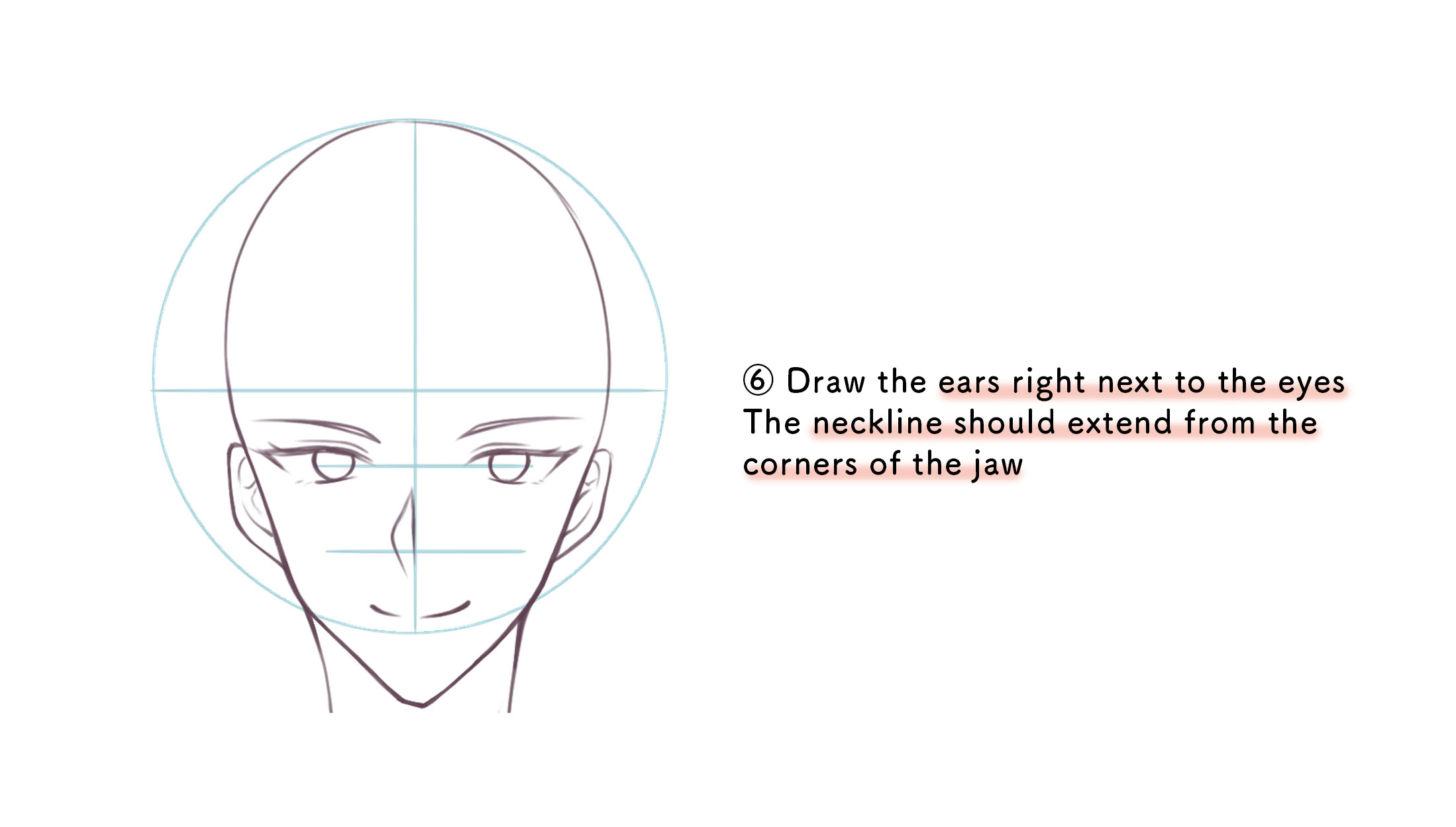 How to draw a Male anime eye.