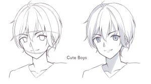 How to draw a handsome boy’s face | MediBang Paint - the free digital ...