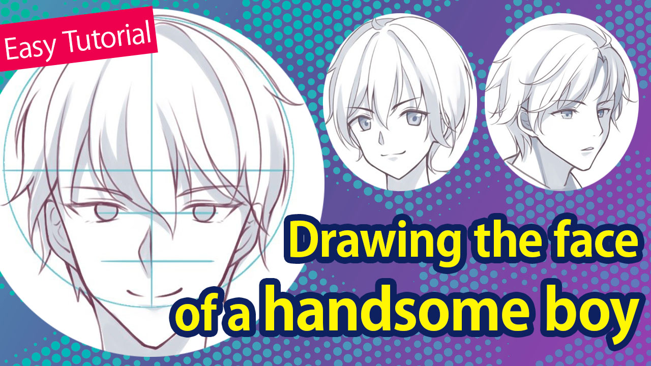 How to draw Kobeni's face (anime) - Sketchok easy drawing guides