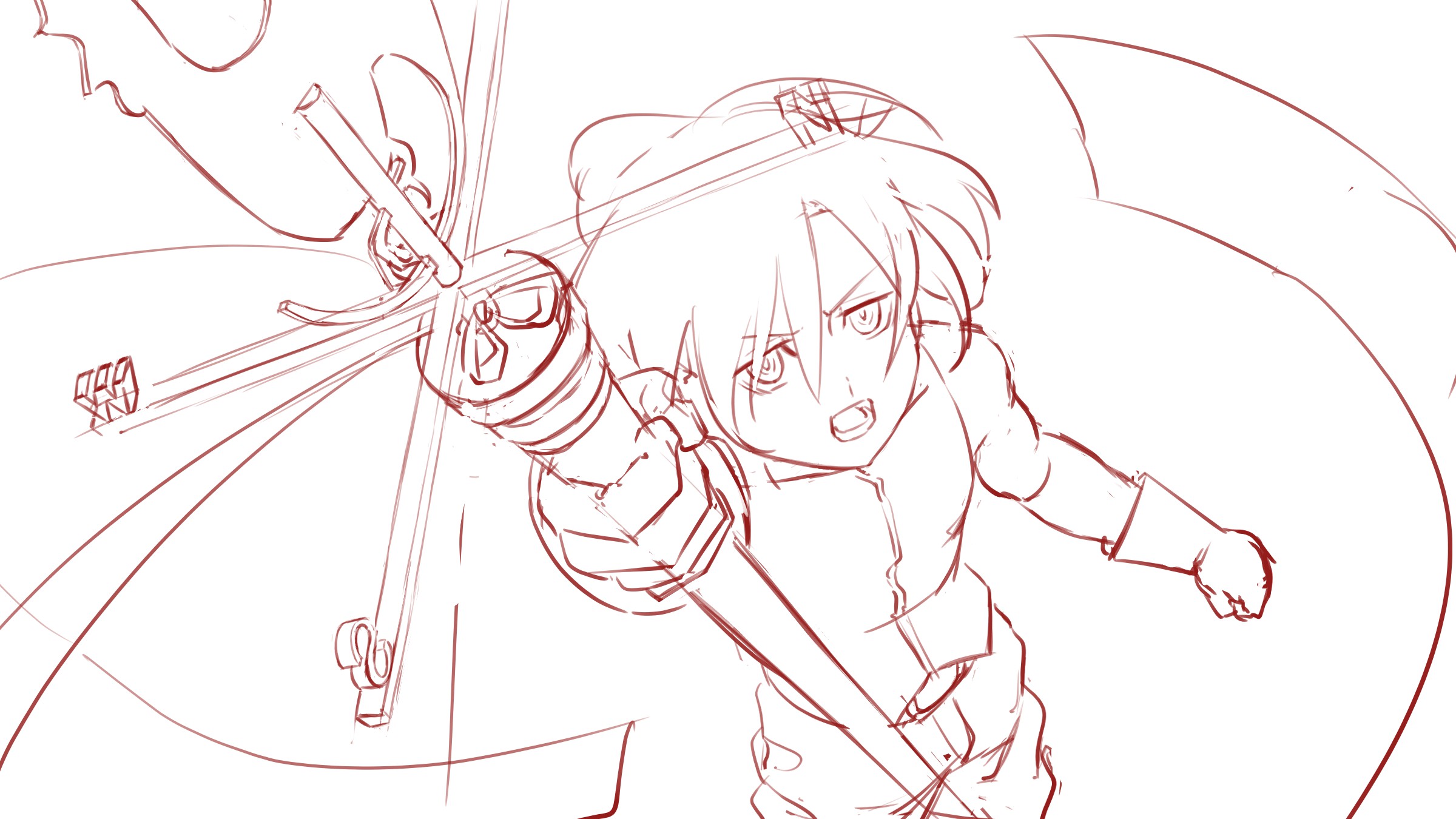 Para iniciantes】Poses com armas ~Parte 3~【Making】 MediBang Paint - the free digital painting and manga creation software