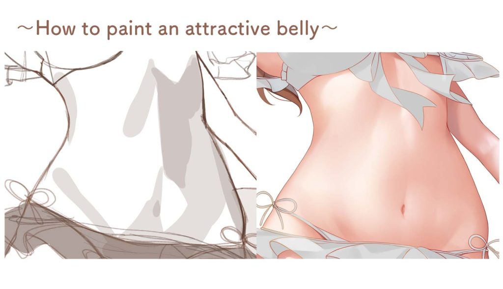 [Belly Shading] Learn How To Paint Belly To Make It Real | MediBang