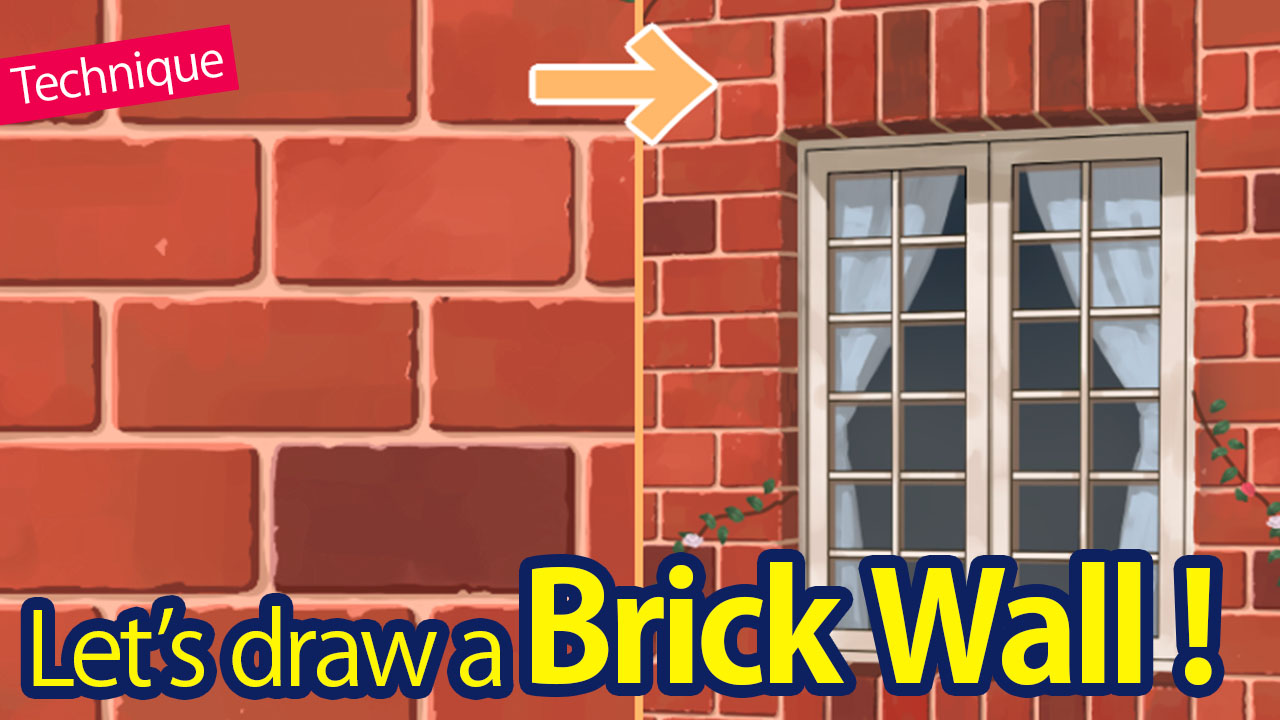 Let's draw bricks! MediBang Paint the free digital painting and