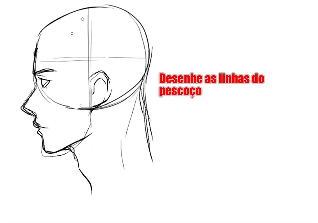 COMO DESENHAR ROSTO EM MEIO PERFIL FÁCIL 