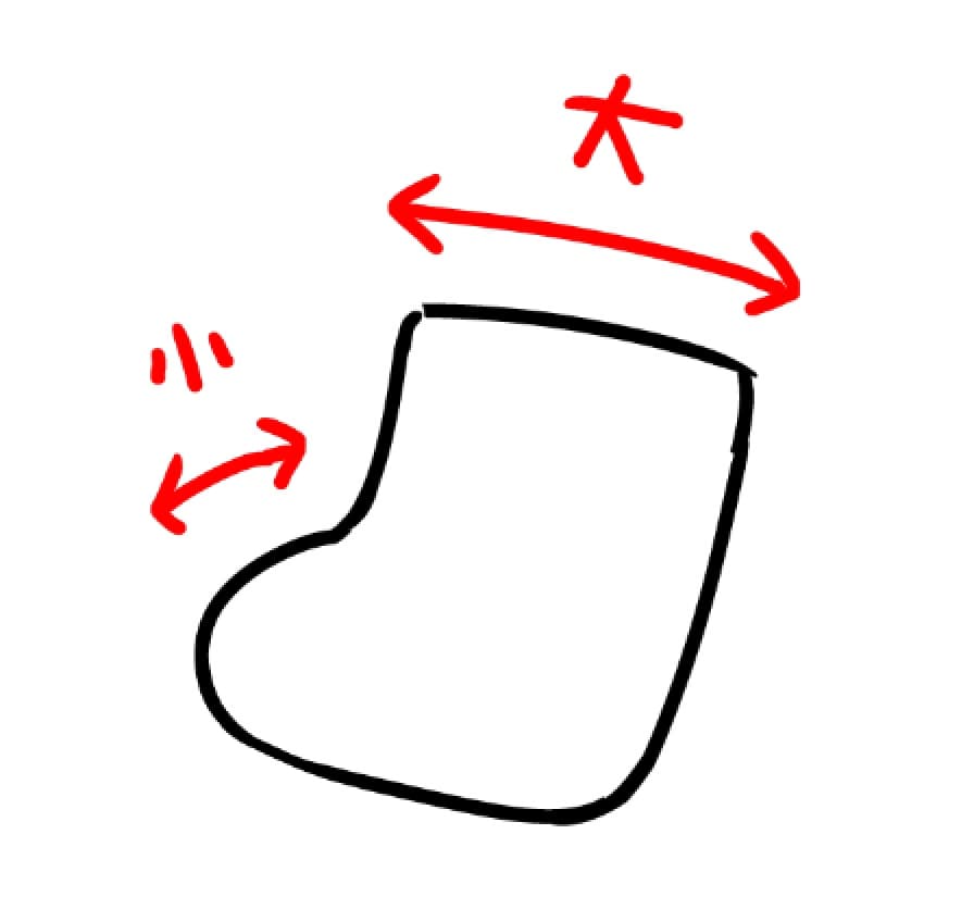 靴下の描き方