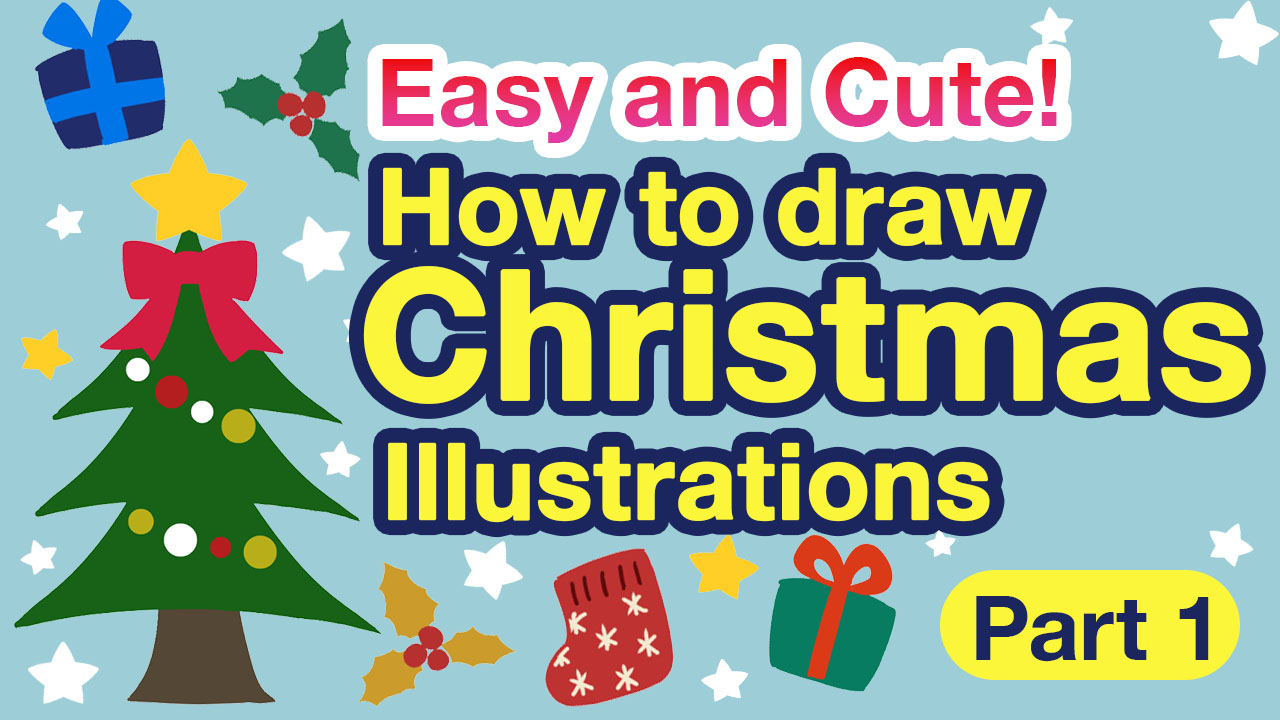 Easy] How to draw cute Christmas illustrations (Part 1)  MediBang Paint -  the free digital painting and manga creation software