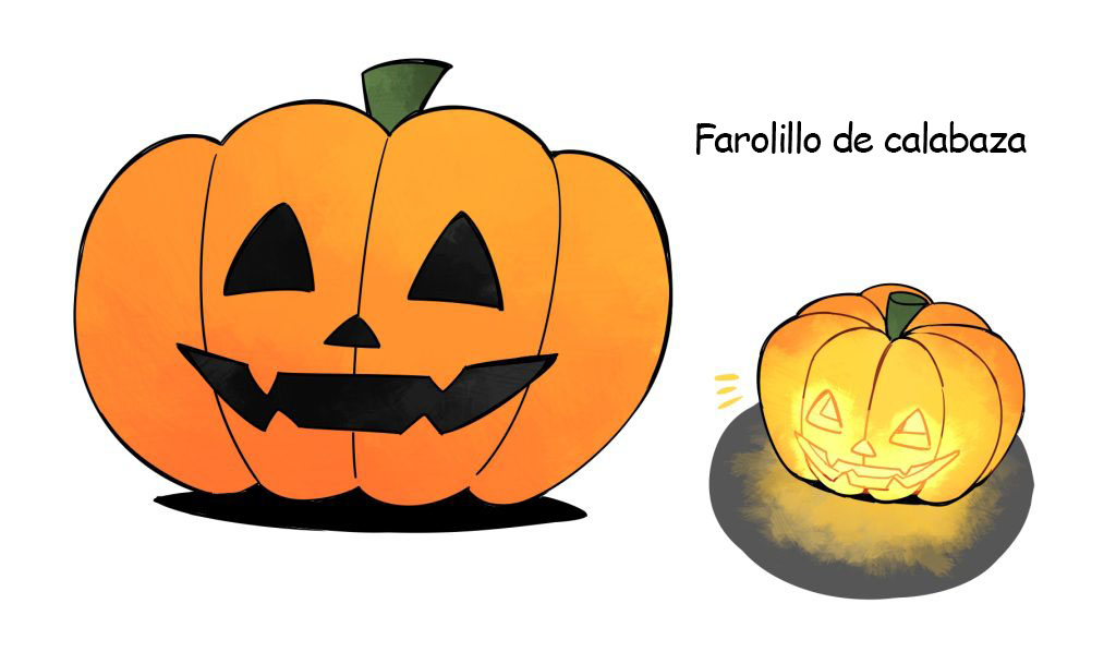 Diseños fáciles para dibujar en Halloween:

Calabaza
jack-o'-lantern