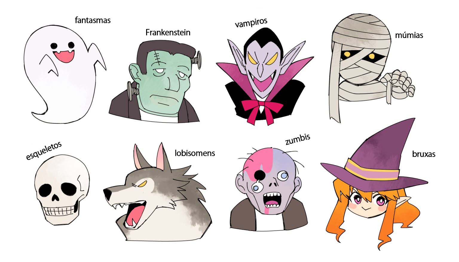 Como desenhar personagens do halloween?