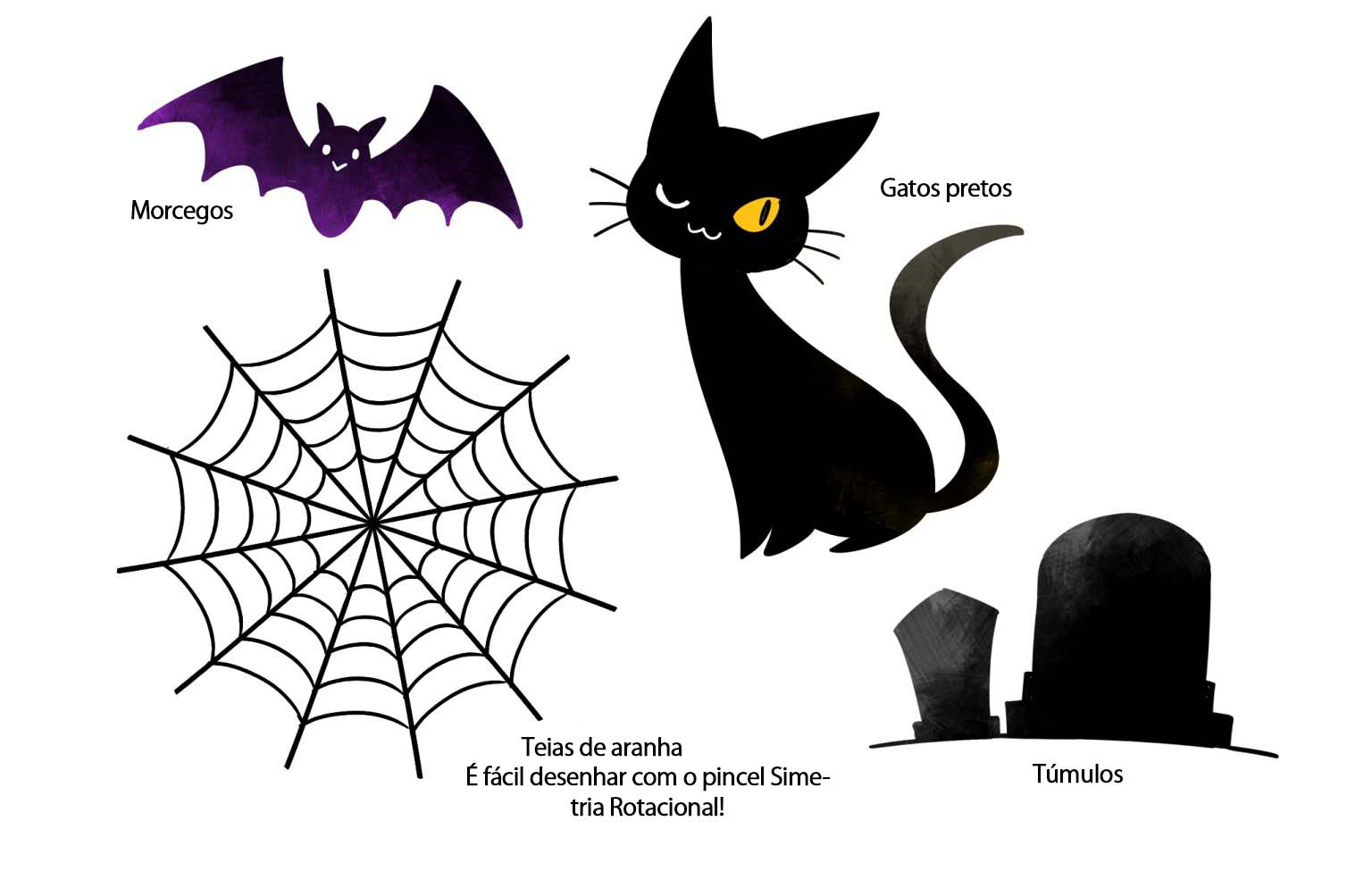 Ideias de ilustração para o Halloween!  MediBang Paint - the free digital  painting and manga creation software
