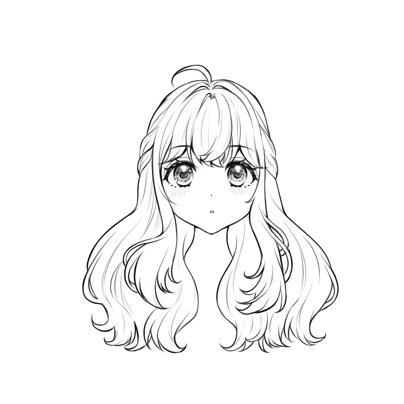 dear-eagle446: white hair anime girl, good quality, odd eye, cute, eye half  covered