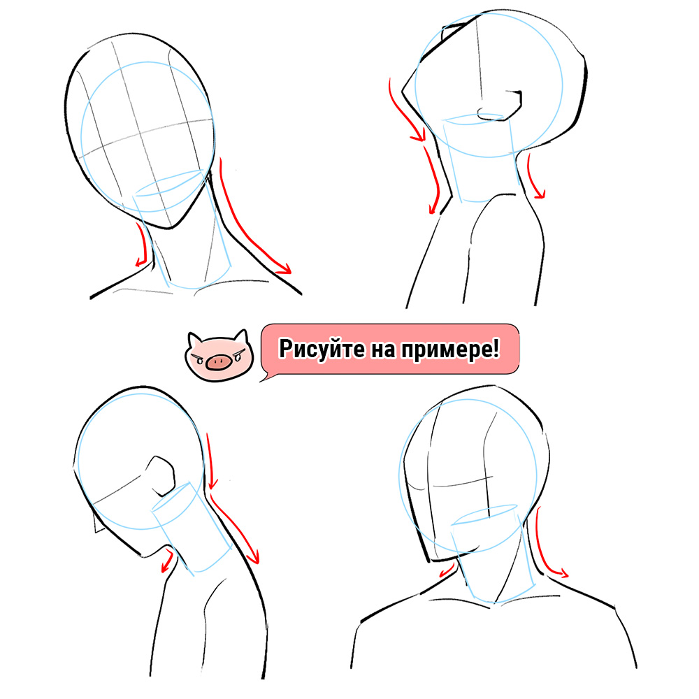 Для новичков] Научитесь рисовать шею! | MediBang Paint - Бесплатный  графический редактор для создания иллюстраций и манги