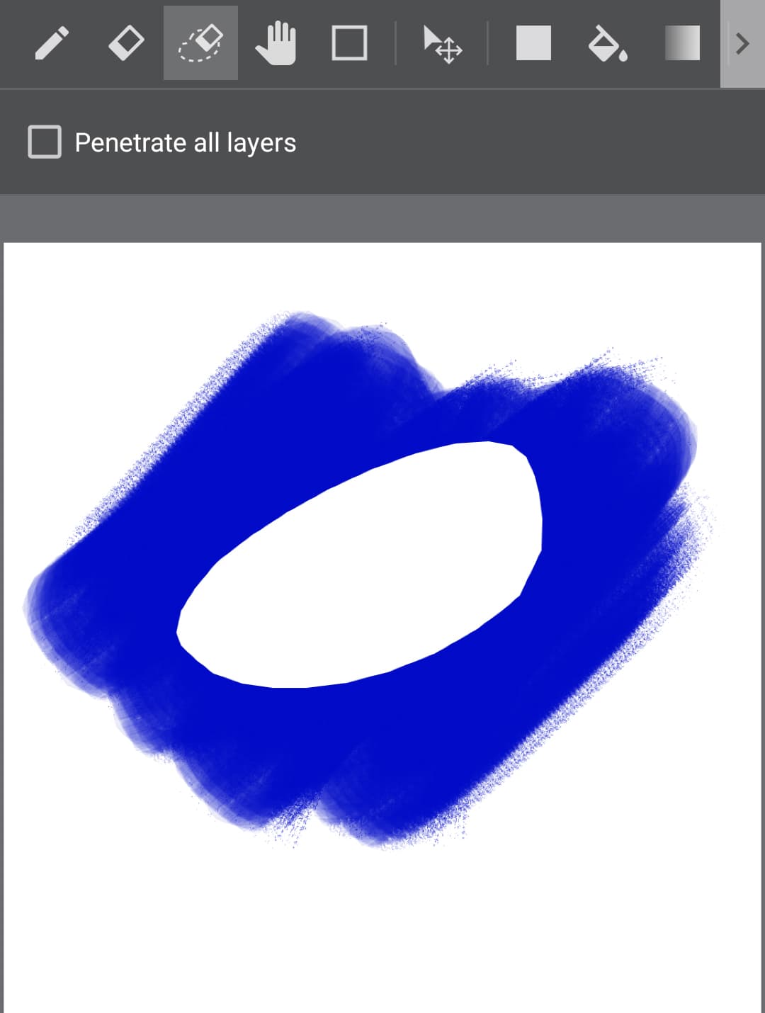 [android] How to Use the Eraser(Lasso) Tool