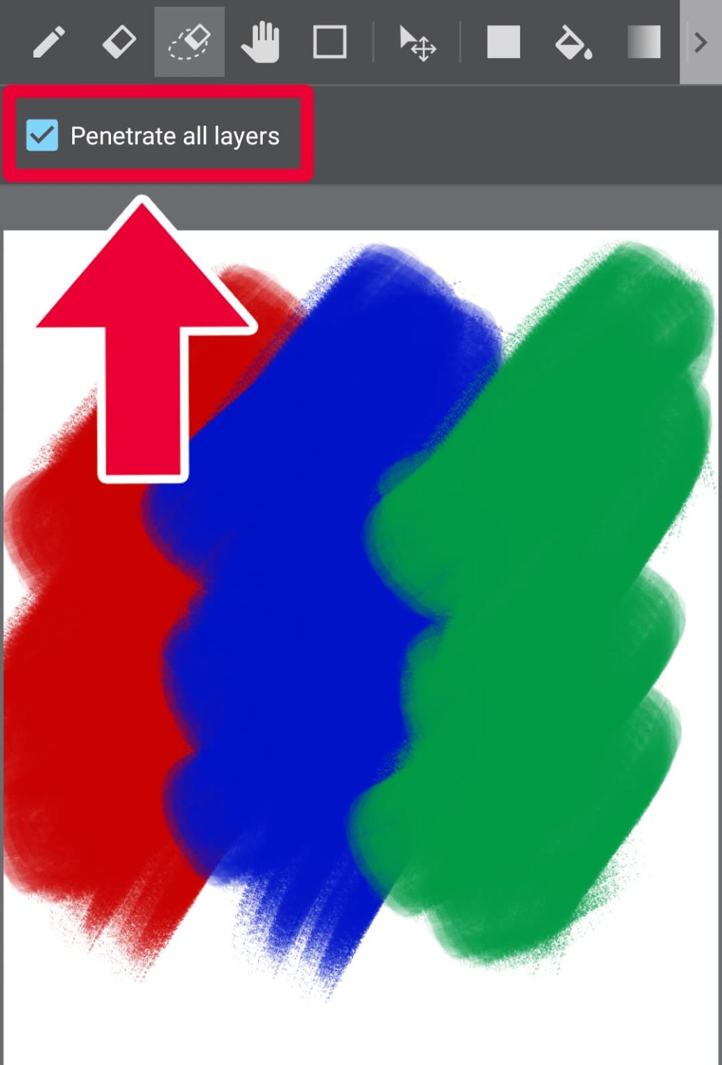 How to use the Eraser(Lasso) Tool MediBang Paint the free digital