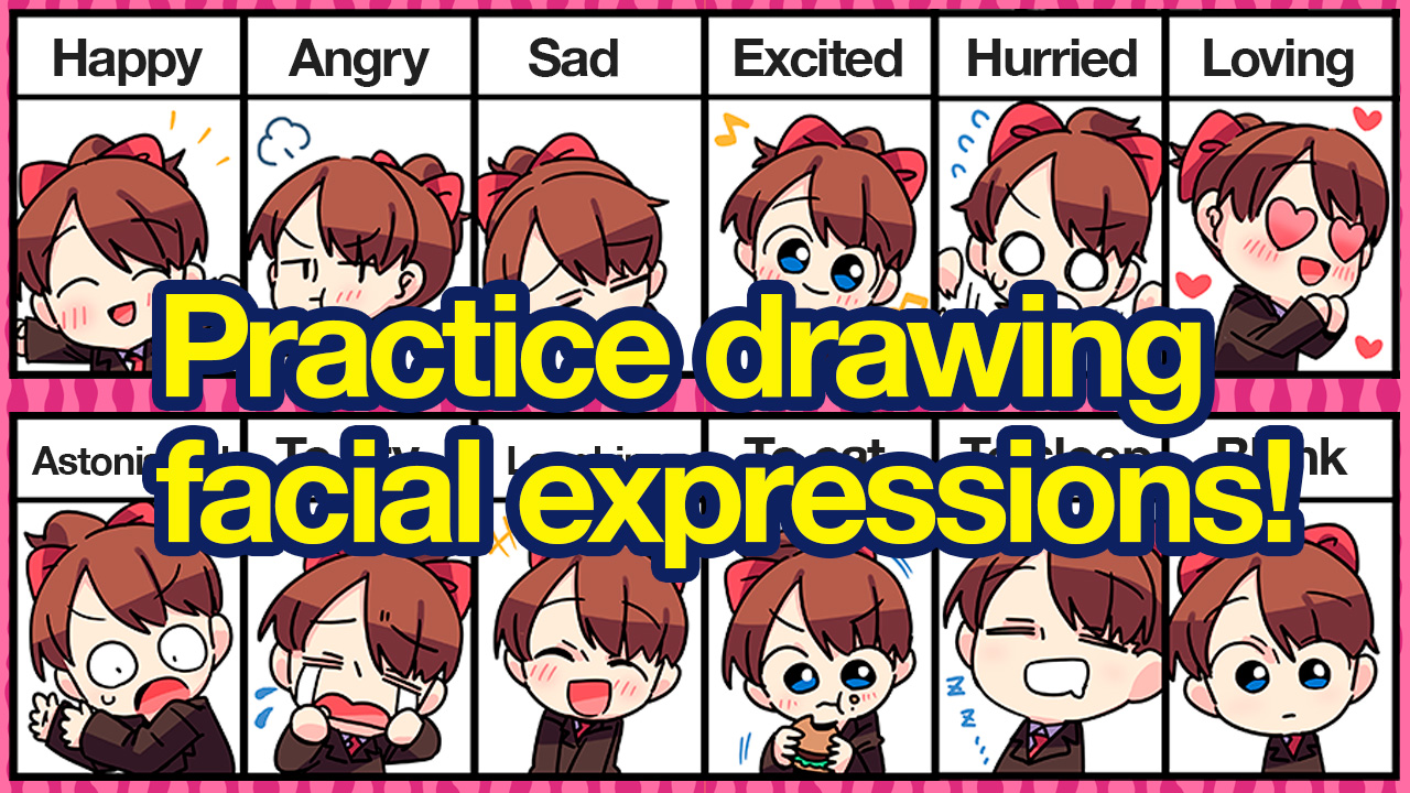 How to Draw Anime and Manga Facial Expressions - Easy Step by Step Tutorial  in 2023