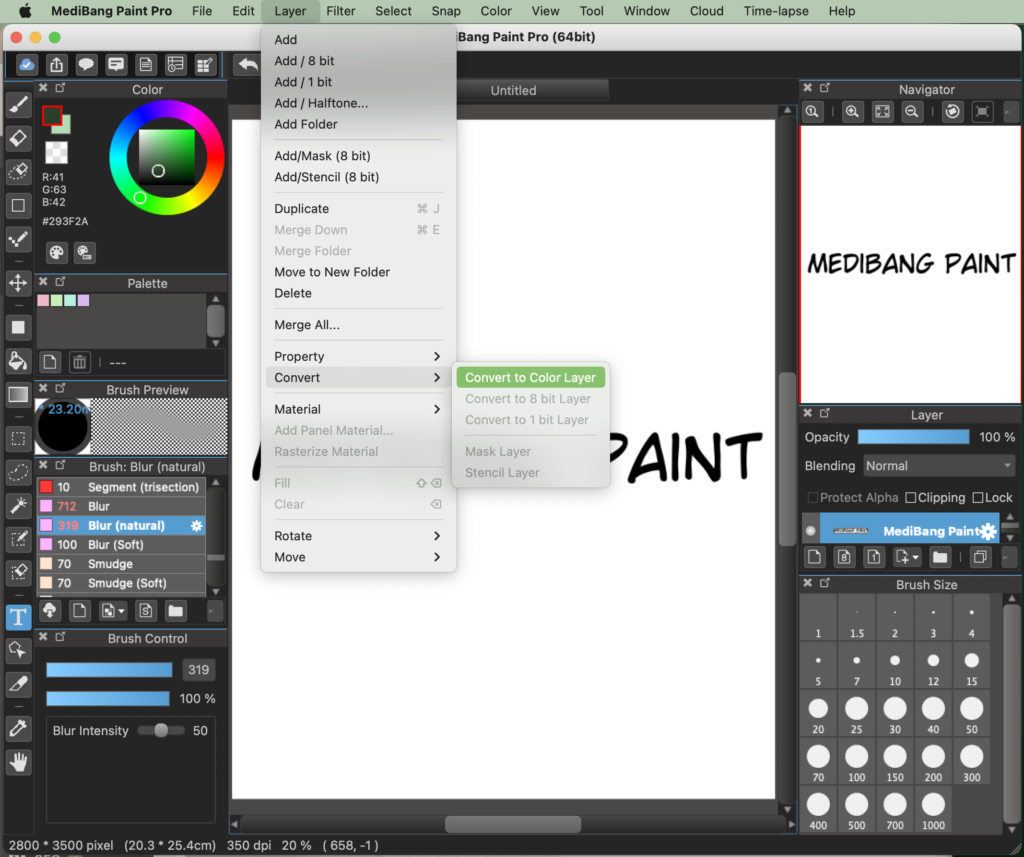 【PC】Transforming and Adding Gradients to Text MediBang Paint the