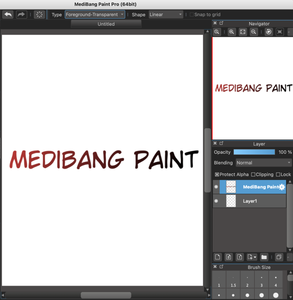 【PC】Transforming and Adding Gradients to Text MediBang Paint the